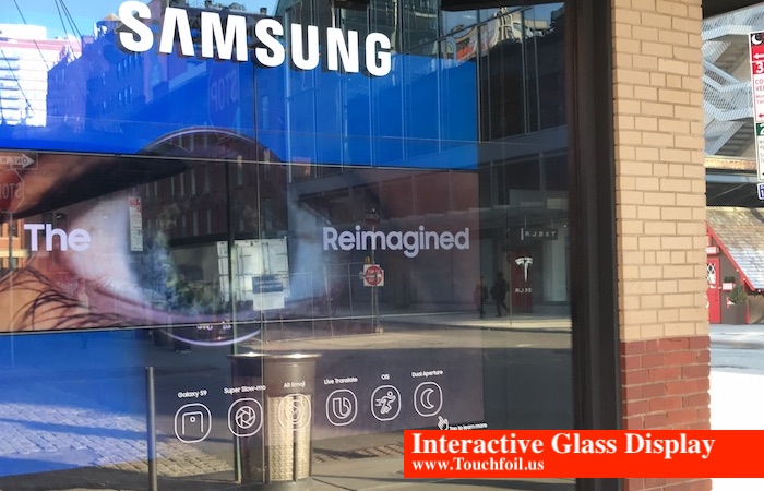 Custom Touch Foil on NYC Samsung Window